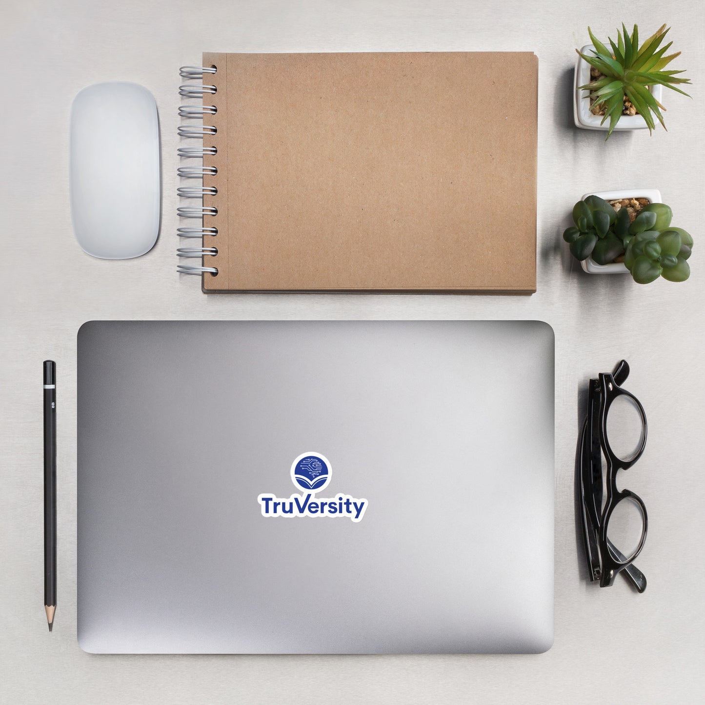 Stacked Logo Sticker